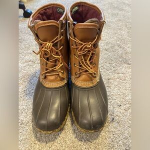 L.L. Bean Men's Brown and Tan Boots